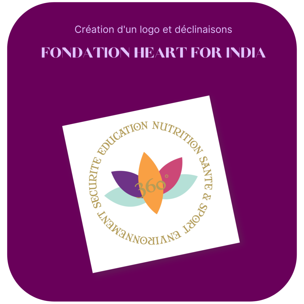 réalisation d'un logo pour la fondation heart for india à genève